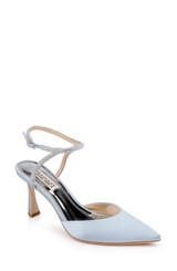 Azure Blue | Kamilah Pointed Toe Stiletto Front Side