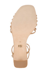 Reed Leather | Debora T-Strap Block Heel Sandals Sole