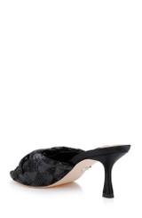 Black Sequins | Gailea Heeled Sequin Mules Back Side
