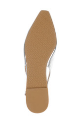 Silver | Genesis Slingback Ballet Flats Sole