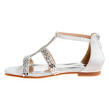 White | Girls’ Gladiator Sandals