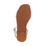 White | Girls’ Open-Toe Glitter & Bow Sandals