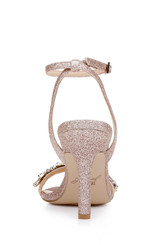 Rose Gold | Ojai Crystal Adorned Sculpted Stilettos