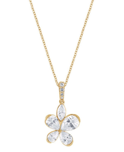 Yellow Gold | Diamond Butterfly Pendant Necklace Front Yellow Gold | Diamond Butterfly Pendant Necklace Front