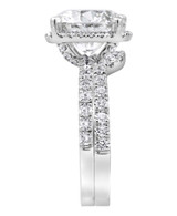 White Gold | Diamond Rings Bridal Set Side