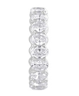 White Gold | Oval-Cut Eternity Band Ring