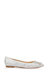 Ivory | Ronda Satin Flats