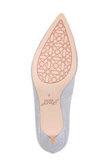 Silver | Royalty Pointed Toe Kitten Heel