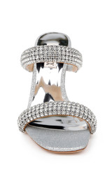 Silver | Sade Jeweled Double-Band Stiletto