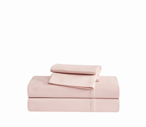 Blush | Cotton Sateen Blush Sheet Set Silo Blush | Cotton Sateen Blush Sheet Set Silo