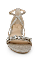 Light Gold | Tessy Satin Evening Sandal