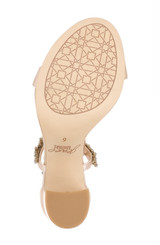 Champagne | Thamar Crystal Strappy Block Heel