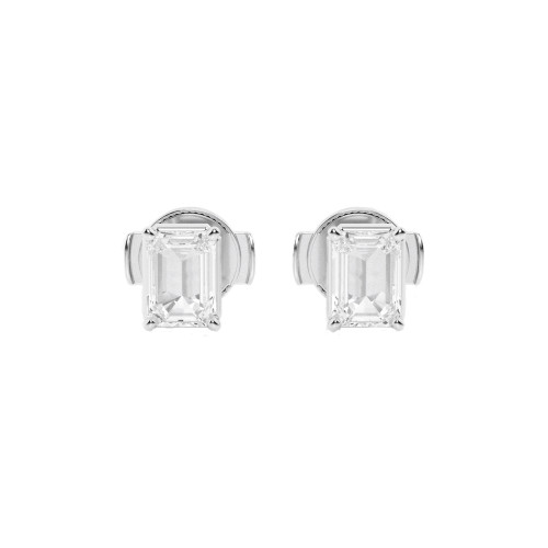 TXE01995-WGGD | Emerald-Cut Diamond Stud Earrings TXE01995-WGGD | Emerald-Cut Diamond Stud Earrings