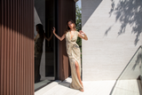 Copper | Eva Sleeveless Front Knot Gown Asset